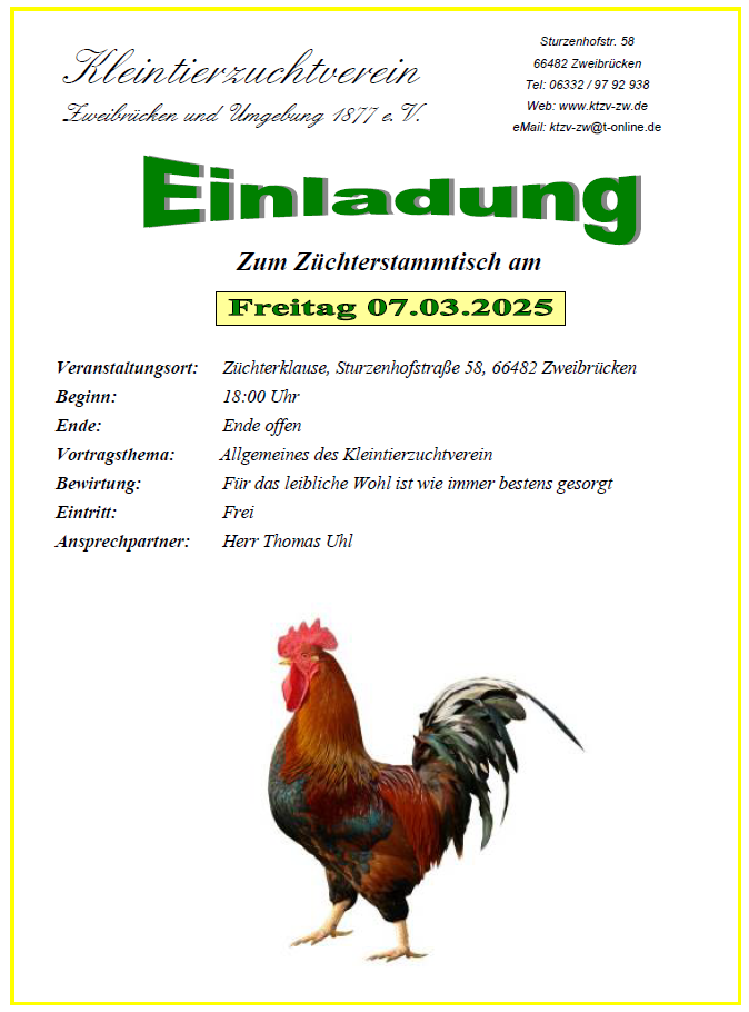 Einladung